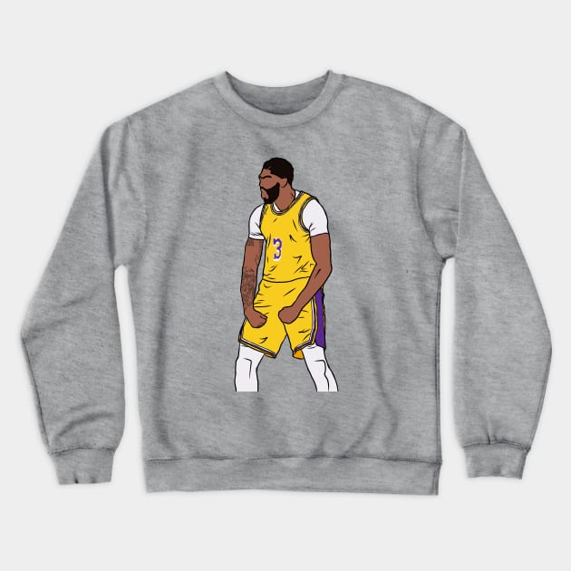 Anthony Davis Celebration Crewneck Sweatshirt by rattraptees